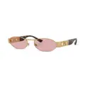 Versace Eyewear Medusa round sunglasses - Gold