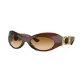 Versace Eyewear Medusa Head oversize-frame sunglasses - Brown