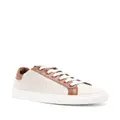 Moschino logo-jacquard panelled sneakers - Neutrals
