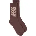 STADIUM GOODS® logo-print ''Bark Brown'' crew socks