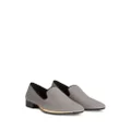 Giuseppe Zanotti Flash velvet loafers - Grey