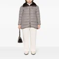 Herno faux-fur collar quilted padded coat - Grey
