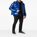 Philipp Plein Hexagon logo-plaque padded jacket - Blue