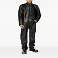 Diesel L-Cobbe leather jacket - Brown