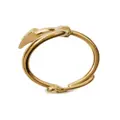 Burberry Hook Pavé silver ring - Gold
