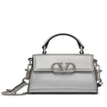 Valentino Garavani micro VSling metallic handbag - Silver
