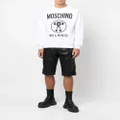 Moschino logo-print organic cotton sweatshirt - White