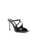 Jimmy Choo Anise 95mm cut-out patent mules - Black