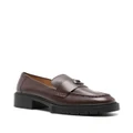 Coach Leah 45mm logo-plaque leather loafers - Brown