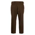 Versace wool-blend slim-leg trousers - Brown
