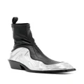 Versace Solare leather sock boots - Black
