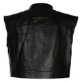 Versace sleeveless leather jacket - Black