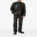 Diesel P-Kooman leather trousers - Black