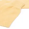 Pringle of Scotland ribbed fingerless gloves - Yellow