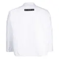 izzue logo-patch cotton shirt - White