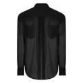 Dsquared2 fringed panelled shirt - Black
