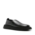 Marsèll round-toe leather platform loafers - Black