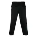Jil Sander straight-leg cotton trousers - Black