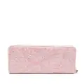 Versace embroidered-logo jacquard wallet - Pink