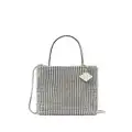 Tory Burch mini Night Owl crystal-embellished tote bag - Silver