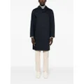 Mackintosh single-breasted cotton trench coat - Blue