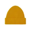 Burberry EKD-embroidered ribbed-knit cashmere beanie - Yellow