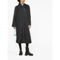 GANNI quilted ripstop coat - Black