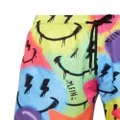 Philipp Plein smiley face-print swim trunks - Multicolour