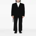 Yohji Yamamoto Army Gabardine pleated blazer - Black
