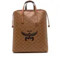 MCM medium Himmel Lauretos leather backpack - Brown