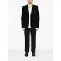Ann Demeulemeester Nathan brushed-wool single-breasted blazer - Black
