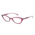 Karl Lagerfeld transparent cat-eye glasses - Pink