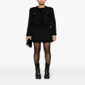 Versace sequin-embellished tweed jacket - Black