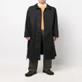 Mackintosh ST HONORE bonded cotton coat - Black