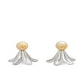 Marni two-tone brass earrings - Gold