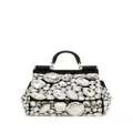 Dolce & Gabbana mini Sicily crystal-embellished tote bag - Black
