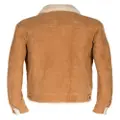 Giuseppe Zanotti shearling-collar suede jacket - Brown