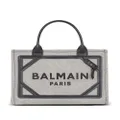 Balmain small B-Army canvas tote bag - Black