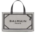 Balmain medium B-Army canvas tote bag - Black