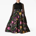 Carolina Herrera floral-print ball skirt - Black