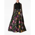Carolina Herrera floral-print ball skirt - Black