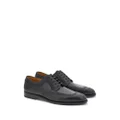 Ferragamo tonal-stitching leather derby shoes - Black