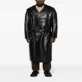 Nanushka Ross convertible leather coat - Black