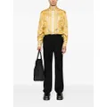 Versace Barocco-print silk shirt - Neutrals