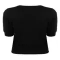 DKNY V-neck cropped jumper - Black