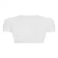 Dsquared2 logo-print crop T-shirt - White