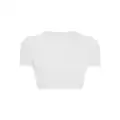 Dsquared2 logo-print crop T-shirt - White