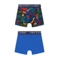 Ralph Lauren Kids logo-waistband boxer shorts - Blue