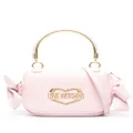 Love Moschino logo-lettering bow tote bag - Pink