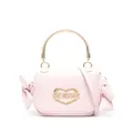 Love Moschino logo-lettering bow tote bag - Pink